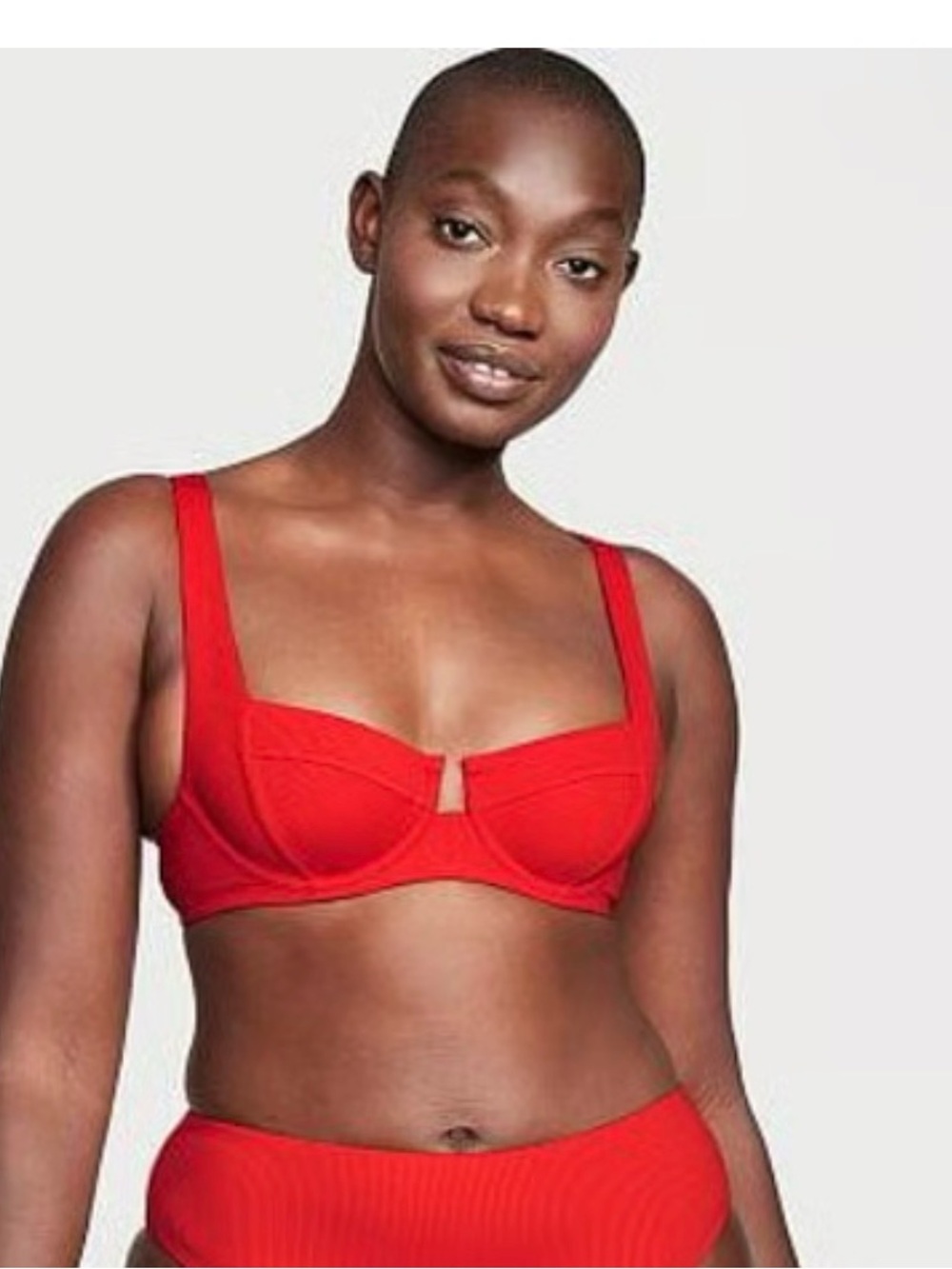Victoria's Secret Red Underwire Bikini Top